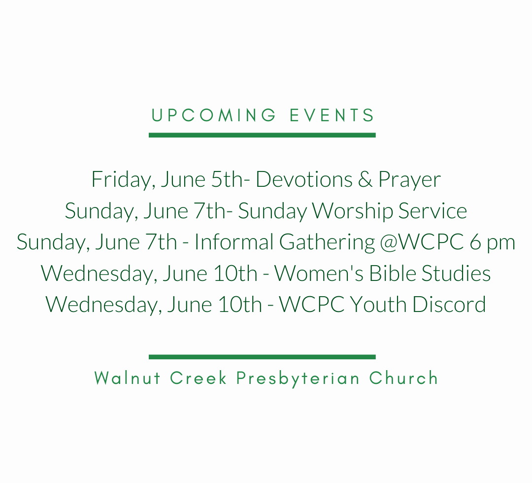 Upcoming Events – June 5